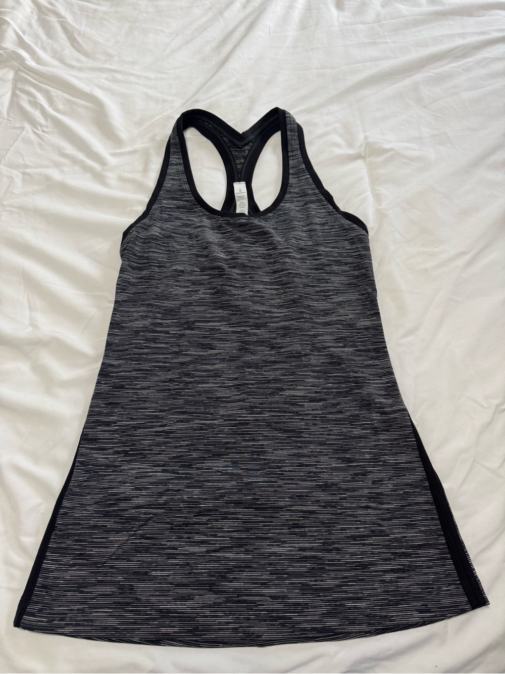lululemon athletica Black/Gray Space-Dye Racerback Tank